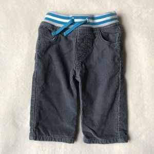 Mini Boden gray corduroy baby boys pants